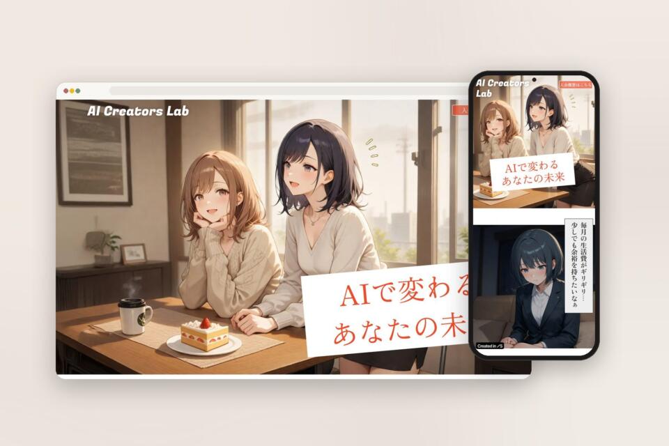 AIクリエイターズラボ のサイト（PC・スマートフォン）
